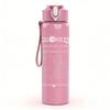 1PC ASA Brand Golden Text Logo Print 750ml colorful plastic sports water bottle leakproof pop up lid with straw for outdoor work home use