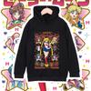 Kinder Anime Baumwoll-T-Shirt Sailor Moon Charaktere Aufdruck Unisex Hoodie Sweatshirt für Jungen Mädchen 100-160cm Höhe