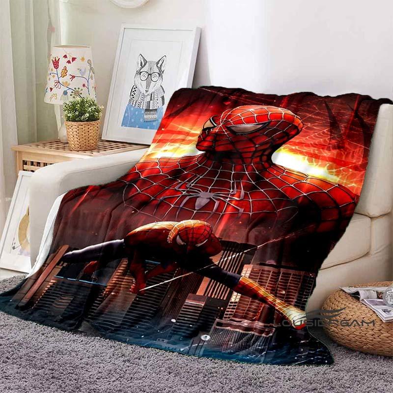 2026 New Cartoon Spider-Man Blanket - Soft, warm, perfect for naps, sofas, offices, beds, and camping - A gift choice for all se