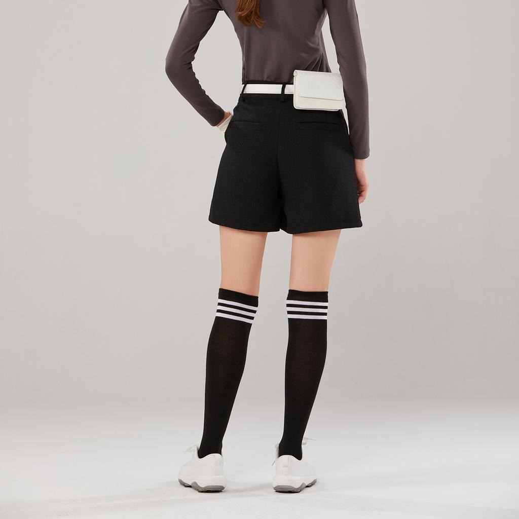 E.PARCA Tweed Joint Shorts (Black)