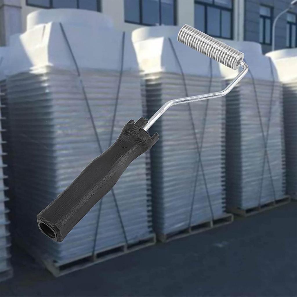 Fiberglass Roller Aluminum Alloy Laminating Bubble Tool Ergonomic Handle for Industrial Applications and Bubble Removal