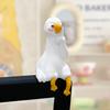 Yousheng 3D Duck Ornament Resin Cartoon Mini Duck Figurine Computer TV Monitor Decoration Collectible for Friends Gift Car Screen Display