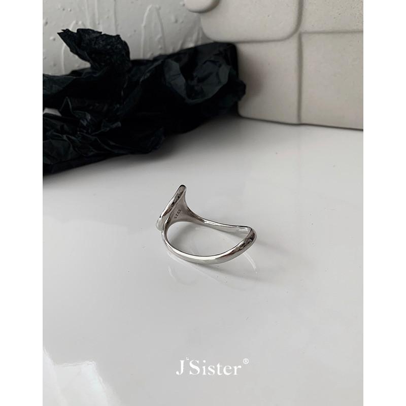 925 Silver Fashionable Double Finger Ring For Women Irregular Geometric Design Perfect Gift