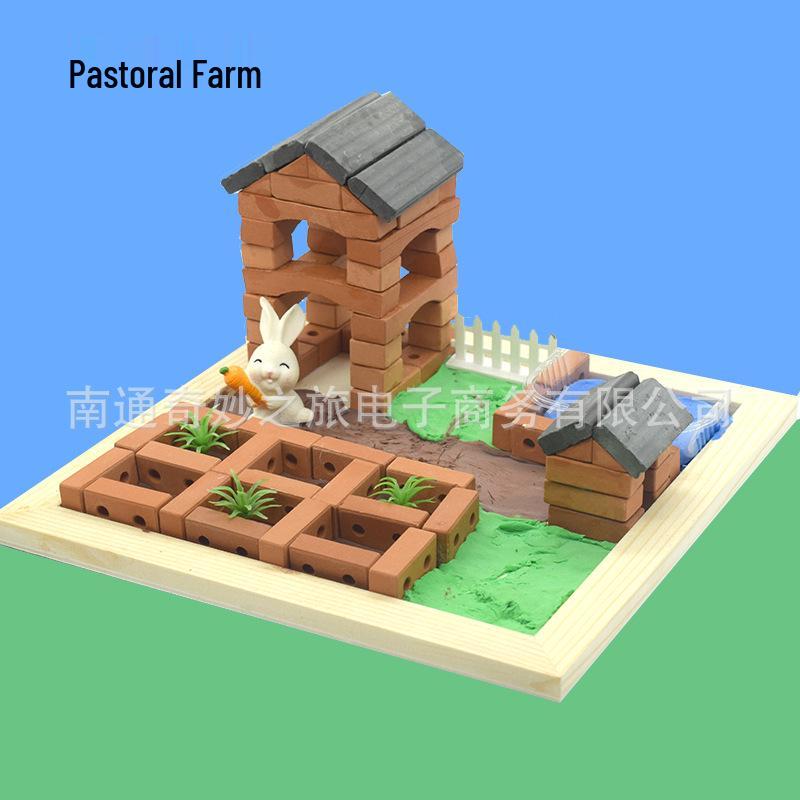 Little Bricklayer DIY Cement House Building Blocks - Educational Toy for Children