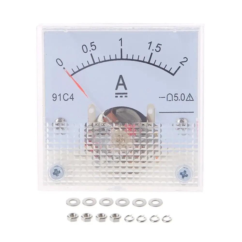 91C4 Pointer Ammeter Head Ammeter Analog Panel Meter DC Amp Meters Measuring Tool