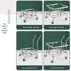 HPMILY 304 Stainless Steel Square Rolling Rack