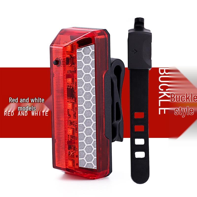 NQY USB Rechargeable Rainproof Bicycle Taillight with Long Battery Life