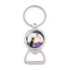 Adorable Cartoon Cat Time Gem Bottle Opener Keychain Cute Creative Car Accessory