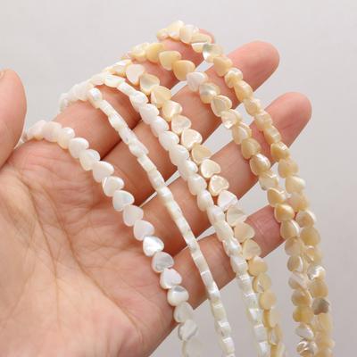 1 pramen Srdce Přírodní mořské mušle Korálky 6mm 8mm 10mm 12mm Navlékací Volné Distanční Korálky pro Výrobu Šperků DIY Náhrdelník Náramek Doplňky 38cm