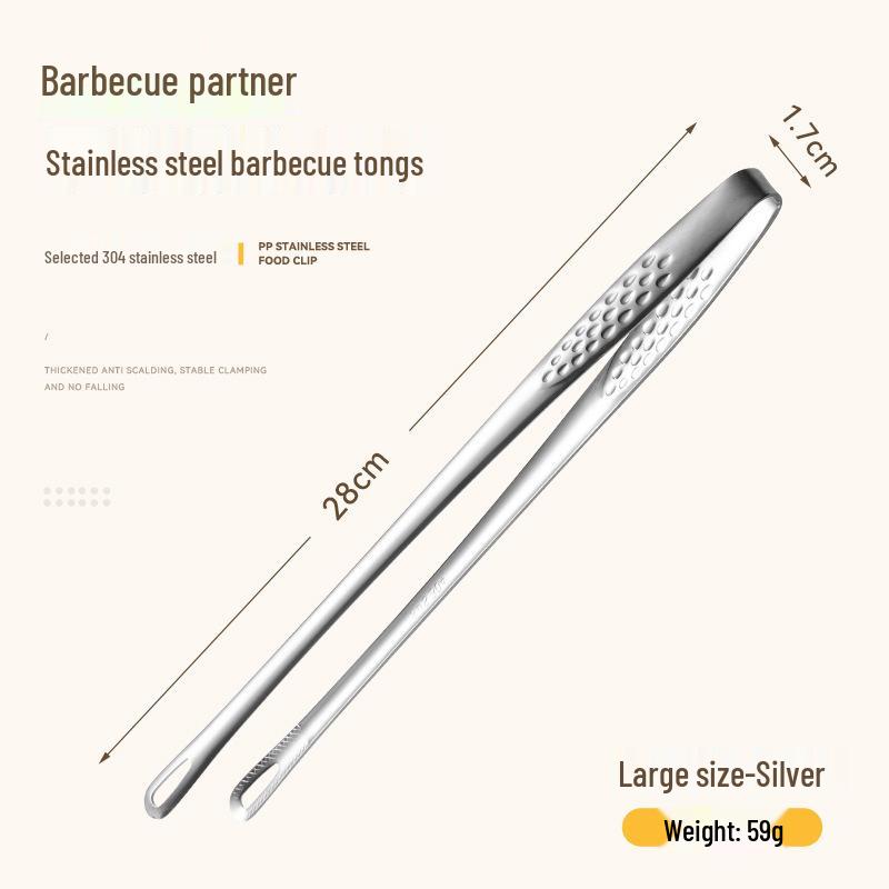 304 Edelstahl Koreanische BBQ Zange zum Grillen und für das Buffet