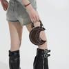 Moon Shape Rivet Chain Bag Women's Handbag
