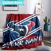 Custom Name Blanket basketball Texans Logo Blanket Bedding Blanket for Travel, Camping, Living Rooms, Offices, Sofas, Fan Christmas gift