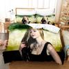 Luxury New 3D Print Avril Lavigne Bedding Set Single Twin Double Queen King Cal King Size Bed Linen Set