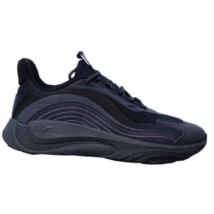 Anta Comfortable Versatile Wear Resistant Low Top Casual Shoes Women Sneakers Black 122338840S-1