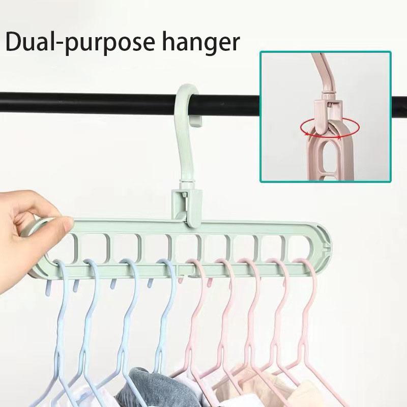 9-Hole Magic Hanger - Space Saving Closet Organizer