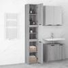 Bathroom Cabinet Gray Sonoma 32 x 34 x 188.5 cm Particleboard