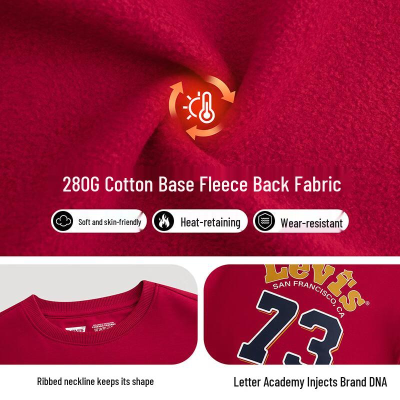 Levi's Kids' Fleece Lined Long Sleeve Sweatshirt