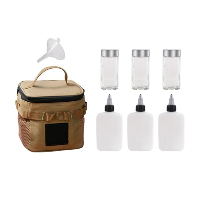 

Portable Spices Bag Spices Jar Storage Bag Organizers Seasoning Bottles Holder Mini Condiment Bottle Condiment Container