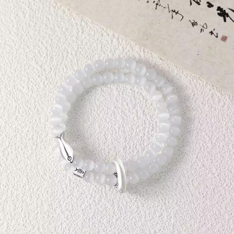 Koi Couple Alloy Bracelet: Love Token, Perfect for 520, Valentine's Day, or Birthday Gift - 2025 Trendy Niche Design