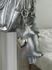 Human & Cat SILVER CAT HEART KEY RING / SILVER