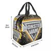 Monster Jam Insulated Lunch Bag for Kids School Cooler Thermal Food Box Tote Portable Lunch Boxes Container
