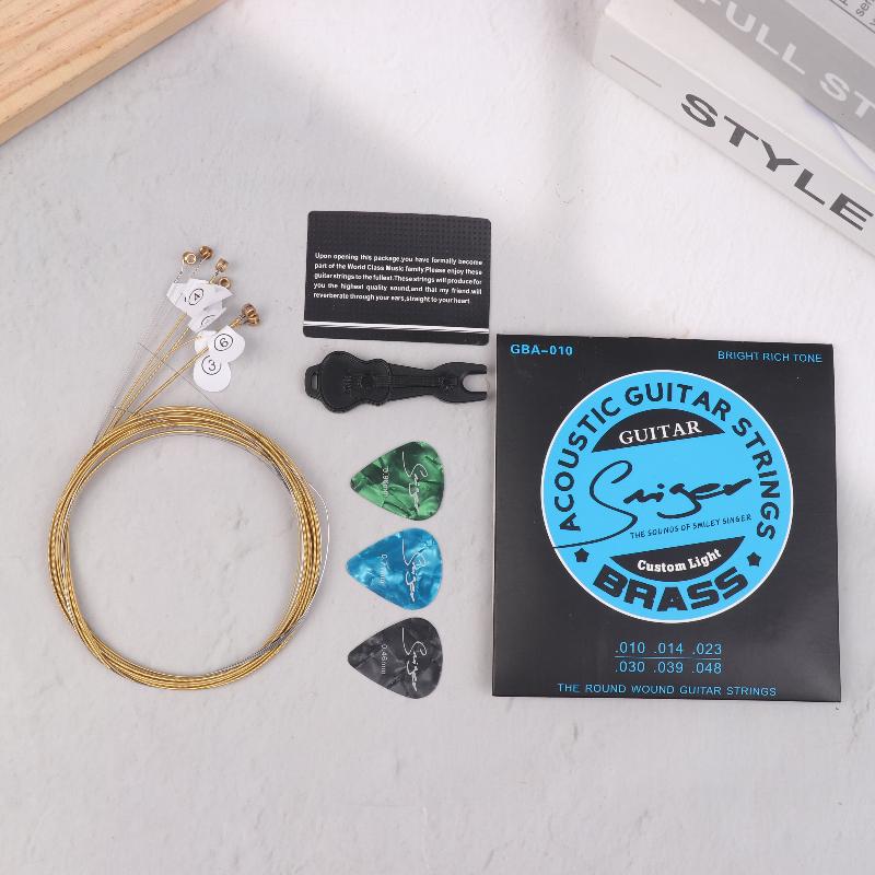 New Acoustic Guitar Strings Smooth Feel Non-oxidation Ballad Guitar String Set Ethnic Plucked Instrument Accessories