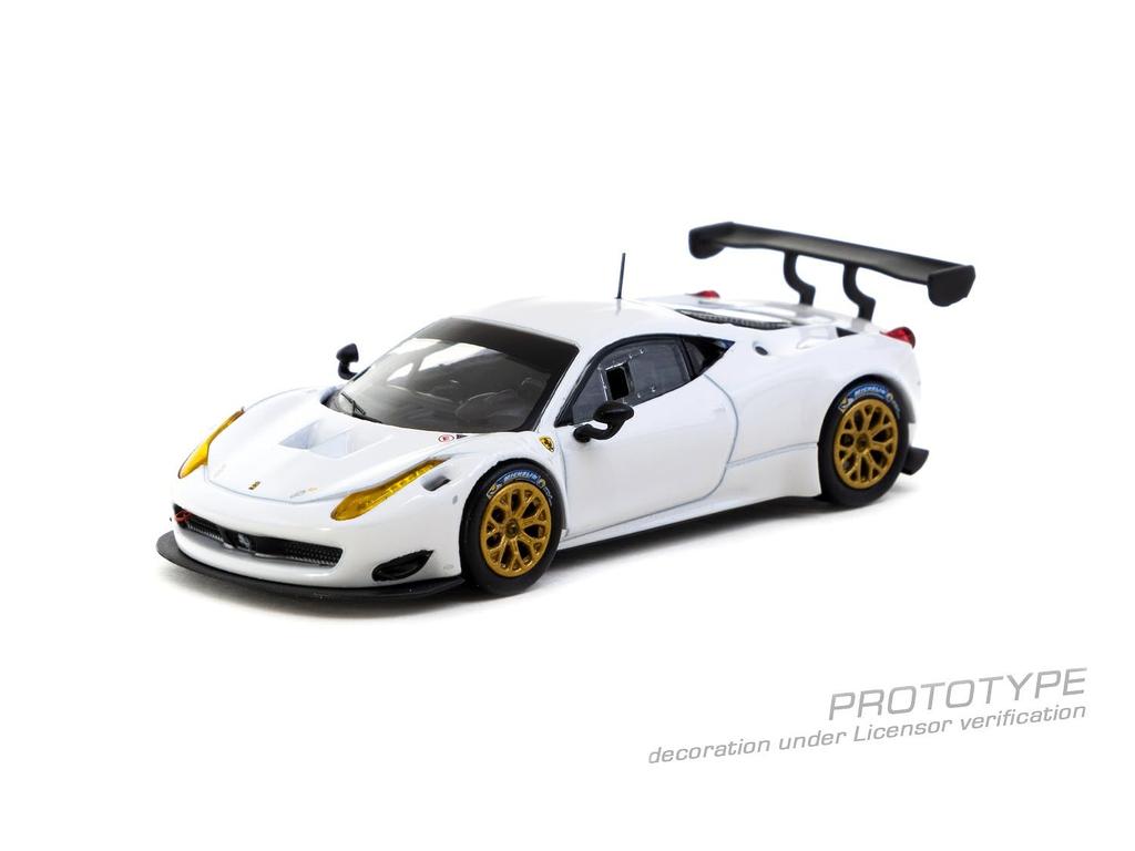 TARMACWORKS Ferrari 458 Italia GT3 White Completed Product 1/64 T64R-074-WH