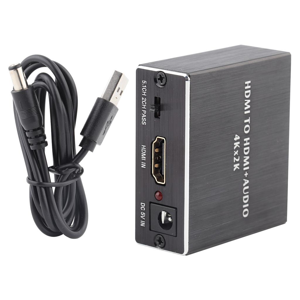 4K*2K HDMI Audio Splitter Extractor Converter HDMI to HDMI+SPDIF+3.5mm Audio Output