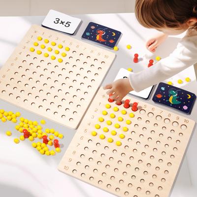 Montessori 99 Multiplication Board Maths Teaching Aids Multiplication and Division Board Early Education Children's Puzzle Toys