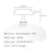 Simple Style Mushroom Table Lamp Ornament Light with 5PCS of E14 LED Tricolored Bulb USB AU EU UK US Plug for Livingroom&Bedside