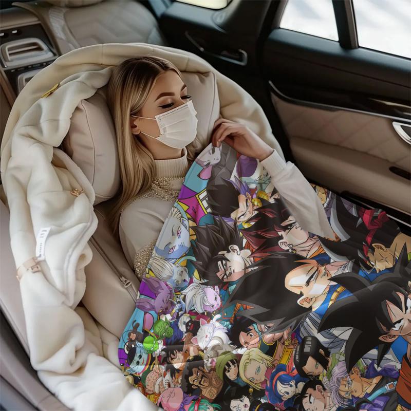 Heißes Japan Anime Dragon Ball Decke Cartoon Weiche Flanelldecke für Betten Schlafzimmer Sofa Picknick, Überwurfdecke Outdoor Freizeit Geschenk