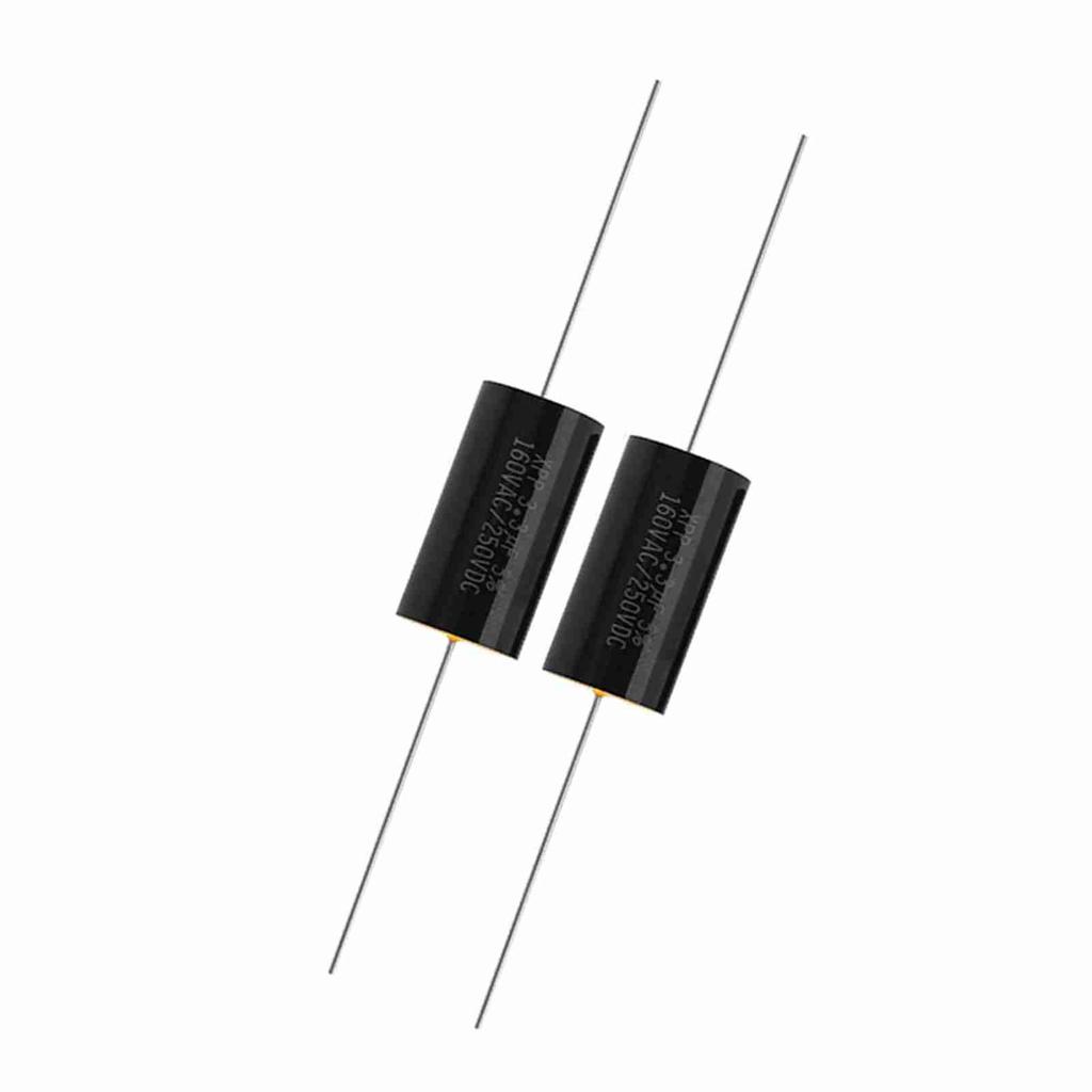 2PCS Capacitor Frequency Divider Capacitance Audio Speaker Capacitor (3.3uF)