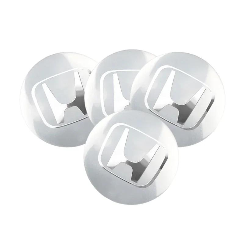 4PCS 56MM/60MM Car Wheel Center Hub Caps Tire Rim Covers Auto Accessories For Honda CITY CIVIC Mugen Pilot Type R Type S Insight