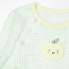 ORGANICMOM Apple Check Long Sleeve Bodysuit Hat Set  Mislqs02 