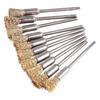 30 Stück Verlängerte Drahtbürste Stiftform Stahl Kupferdraht Reinigungsende Bürste Rost Farbentfernung Aufsätze