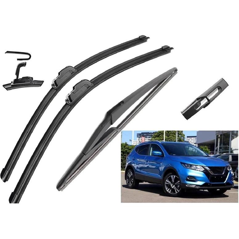 

For Nissan For Qashqai J11 2013 2014 2015 2016 2017 2018 2019 2020 Front Rear Wiper Blades Brushes Cutter Accessories