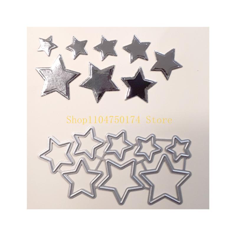 Stars Metal Cutting Dies Stencil Scrapbooking DIY Album Stamp Paper Card for Handmade Greeting Cards Embossing Decor top sale