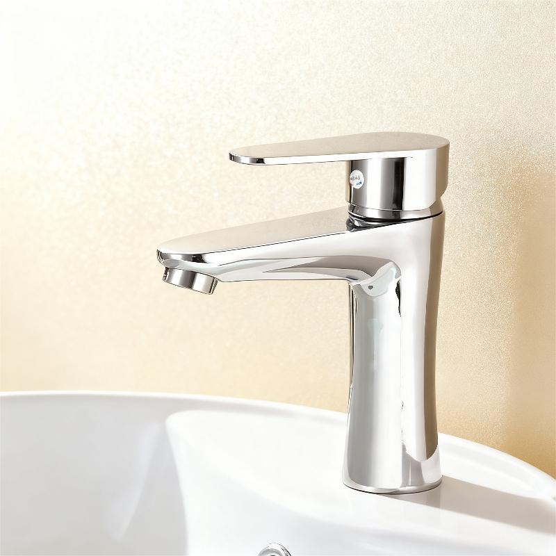 Basin Faucet Copper Faucet Single Hole Faucet with Water Pipe and Accessories Kitchen Faucet Bathroom Faucets Home Accessories