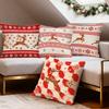 Plaid Christmas Deer Pillowcase Printed Polyester 40/45/50cm Throw Pillowcover Decorative Sofa Cushion Pillowslip Home Decor