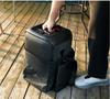 Brfveob Shoulder Bag for JBL Partybox Encore Essential Body-Fitting Nylon Crossbody Shock-Resistant Microphone Side Pocket Black