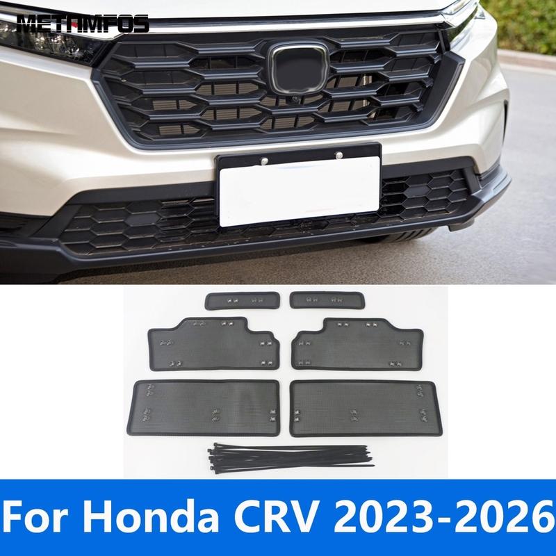 

Сетка на переднюю решетку и т.д. Для Honda CR-V CRV -2025 2026 Передний двигатель и т.д. Защитная сетка Пылезащитная Автомобильные аксессуары Fit No Camera