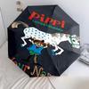 1 PC Automatic Folding Umbrella - Pippi Longstocking Custom Name Pattern, Portable & Foldable Design with 8 Ribs, Christmas Birthday Gifts