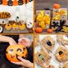 500Pcs Halloween Sticker Roll Pumpkin Ghost Spider Bat Cat Self Adhesive Stickers Party DIY Decorations