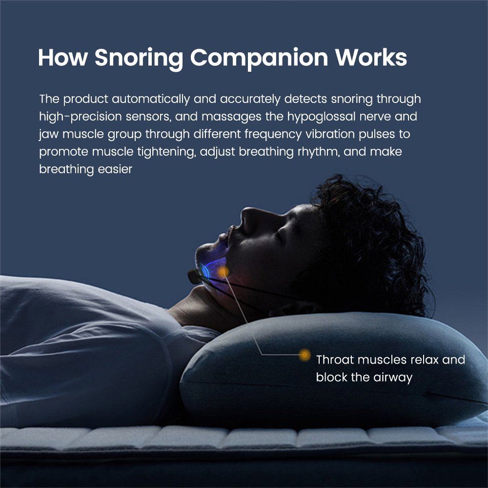Pulse Stop Snore Portable Comfortable Sleep Well Stop Snore Health Care Sleep Apnea Aid USB Smart Anti Snoring Device