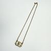 Used GIVENCHY GG Logo Vintage Necklace Gold Tone Chain Women's Total Length 38cm