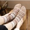 5 Pairs Women Winter Socks Fashion Thickened Warm Socks Retro Grid Middle Tube Girls Socks