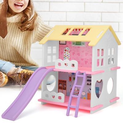 Miniature Dollhouse Toys DIY Kid Assemble Doll House Baby Toy Boy Girls GiftA Style