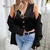 Versatile V-neck Vest Women's Sleeveless Top V Neck Button Down Crop Stylish Tank Summer Going Out Waistcoat Casual Business Shirt Retro-inspired for