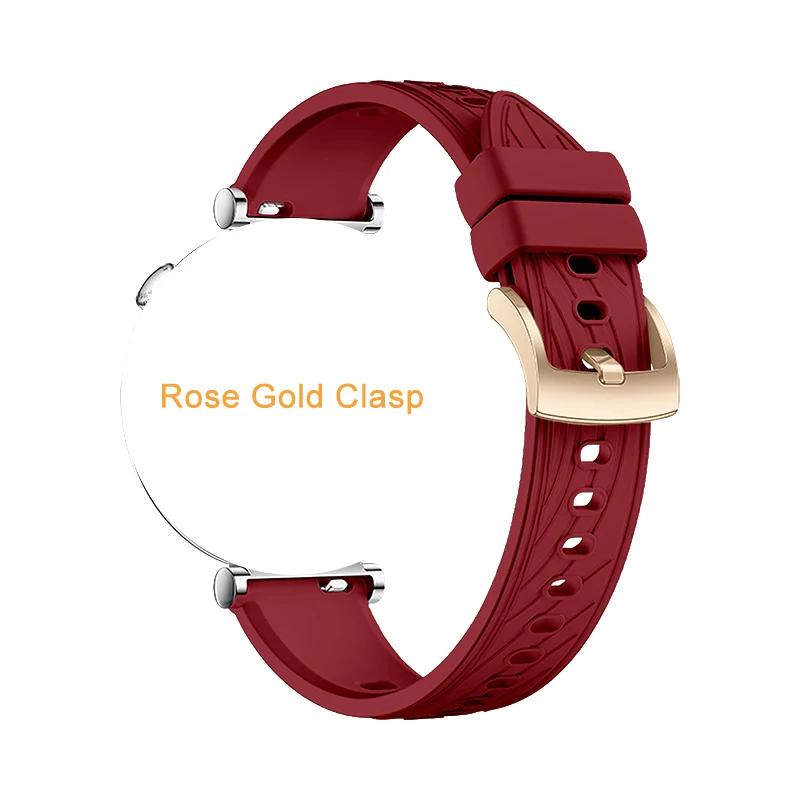 Cinturino in Silicone da 18 mm per Huawei Watch 5 42mm Cinturino di Ricambio Sportivo per Huawei Watch GT5 41mm GT5pro 42mm Braccialetto Cinturino