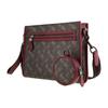 COACH Hitch Canvas With Leather Handheld Shoulder Bag, Crossbody Bag Medium Mens Dark Brown Monogram